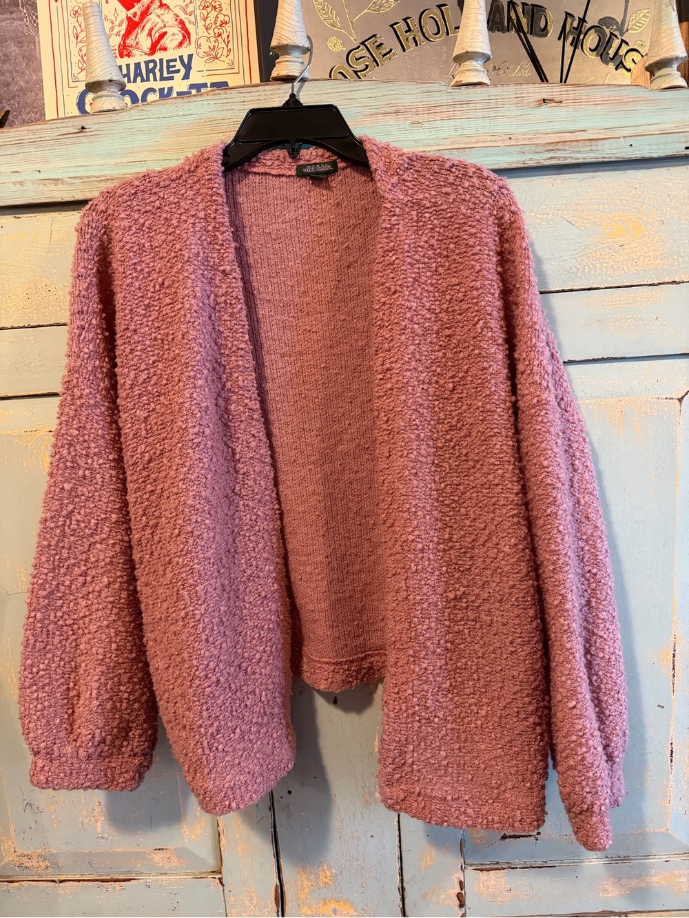 wild fable Cozy Pink Open-Front Cardigan